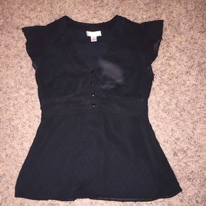 Loft black blouse